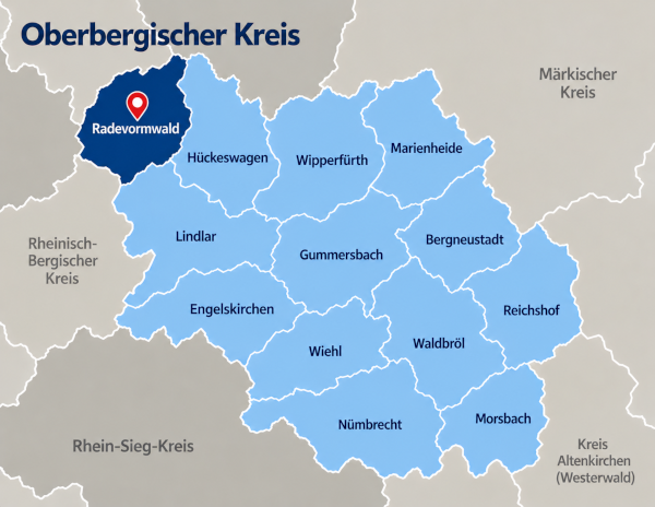 Oberbergischer Kreis mit Radevormwald