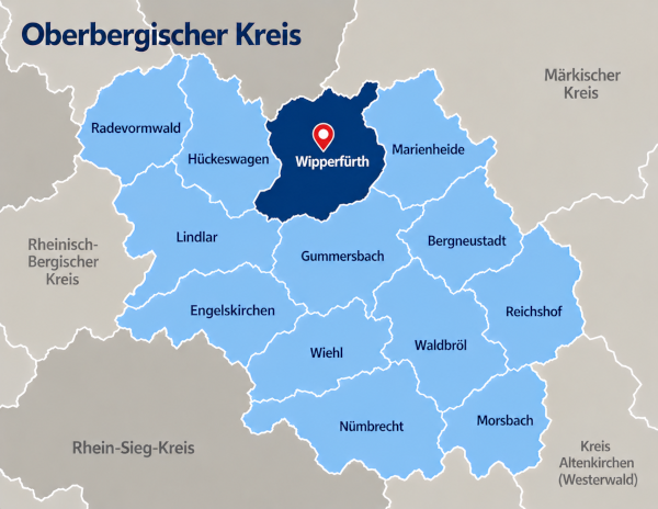 Oberbergischer Kreis mit Wipperfürth